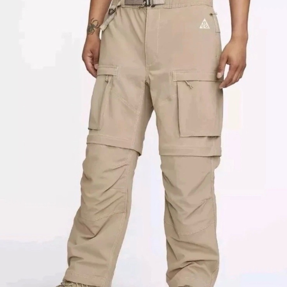 Nike ACG Smith Summit Convertible Khaki Cargo Pants/Shorts Men Large